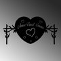 Wallity Omnia Vincit Amor 2 Escultura de Pared Negra